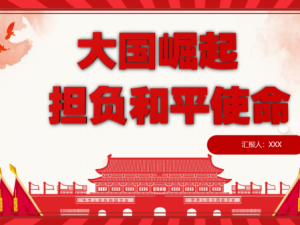 国防教育类PPT模板